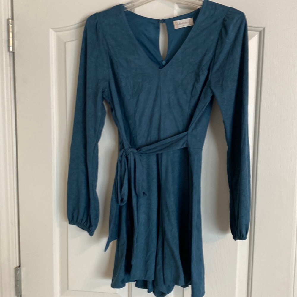 Altar’d State long sleeve, shorts romper.